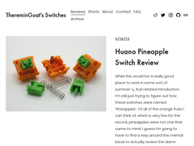 'theremingoat.com' screenshot