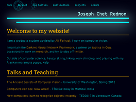 'pjreddie.com' screenshot
