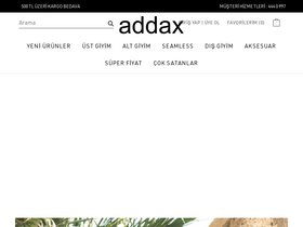 'addax.com.tr' screenshot