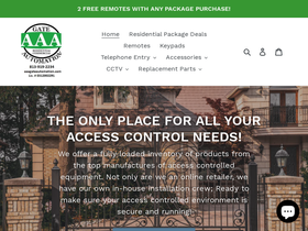 aaagateautomation.com homepage screenshot