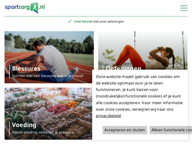 'sportzorg.nl' screenshot