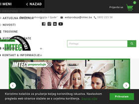 'imtec.ba' screenshot