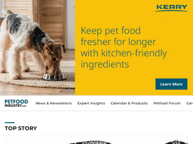 'petfoodindustry.com' screenshot