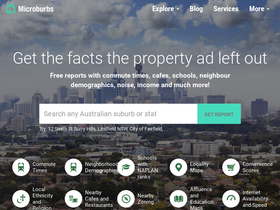'microburbs.com.au' screenshot