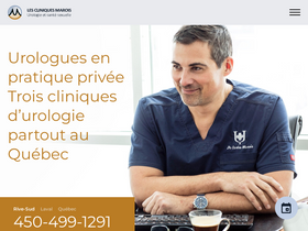 'lescliniquesmaroisurologue.ca' screenshot