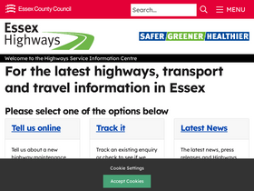 'essexhighways.org' screenshot