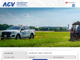 'noibaiairport.vn' screenshot