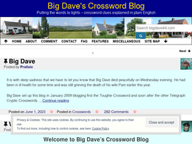 Crosswords – Big Dave's Crossword Blog