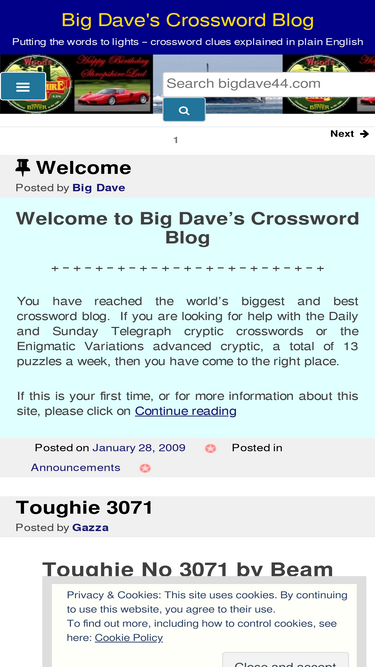 Crosswords – Big Dave's Crossword Blog