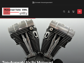 motorradteile-owl.de homepage screenshot