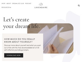 'lavendaire.com' screenshot