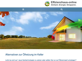 'effizienzhaus-online.de' screenshot
