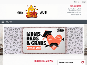 'capcitycomedy.com' screenshot