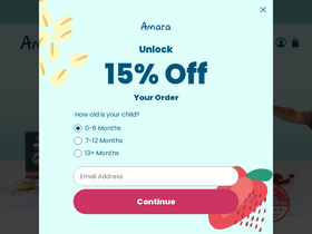 'amaraorganicfoods.com' screenshot