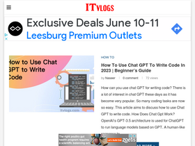 'itvlogs.com' screenshot