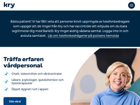 'kry.se' screenshot