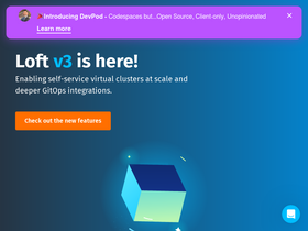 'loft.sh' screenshot