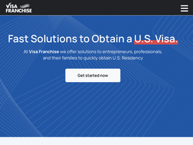 'visafranchise.com' screenshot