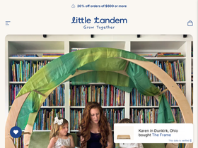 Littletandem homepage screenshot