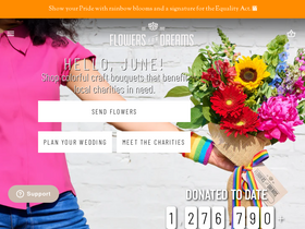 'flowersfordreams.com' screenshot