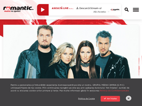 'romanticfm.ro' screenshot