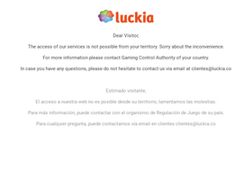 'luckia.co' screenshot