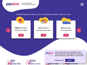 'paybima.com' screenshot