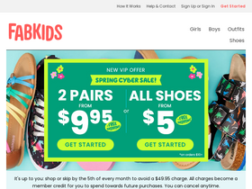 'fabkids.com' screenshot