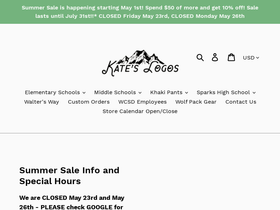 kateslogos.com homepage screenshot