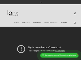 productoslans.com homepage screenshot