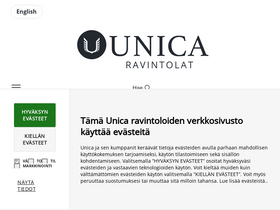 'unica.fi' screenshot