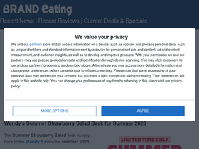 'brandeating.com' screenshot