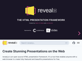 'revealjs.com' screenshot