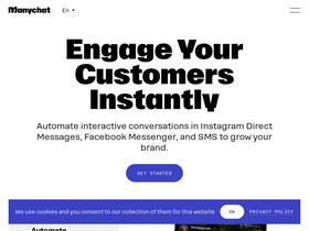 'manychat.com' screenshot