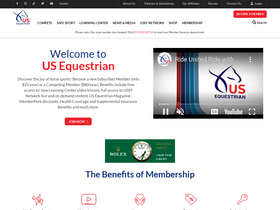 'usef.org' screenshot