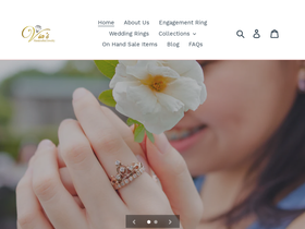 viashandcraftedjewelry.com homepage screenshot