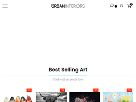 Urban Interiors homepage screenshot