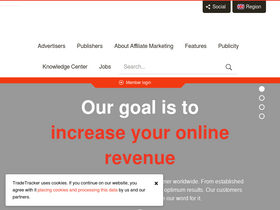 'tradetracker.com' screenshot