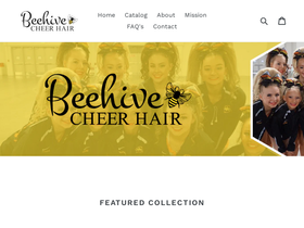 beehivecheerhair.com homepage screenshot