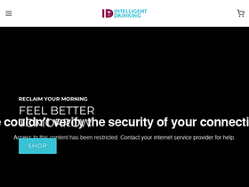 intelligentdrinking.com homepage screenshot