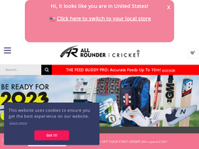 'allroundercricket.com' screenshot