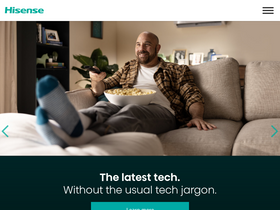 'hisense.com.au' screenshot