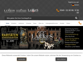'lankes-auktionen.com' screenshot