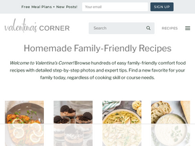 'valentinascorner.com' screenshot