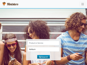 'hintsters.com' screenshot