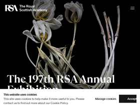 'royalscottishacademy.org' screenshot