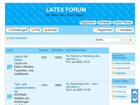 'golatex.de' screenshot