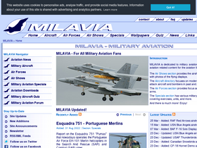 'milavia.net' screenshot