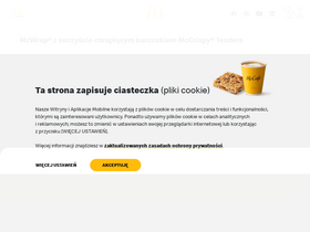 'mcdonalds.pl' screenshot