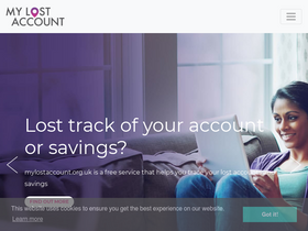 'mylostaccount.org.uk' screenshot